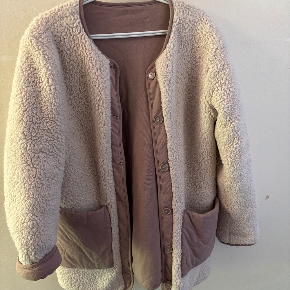 Zsupply Rana Sherpa jacket in Lite Cola